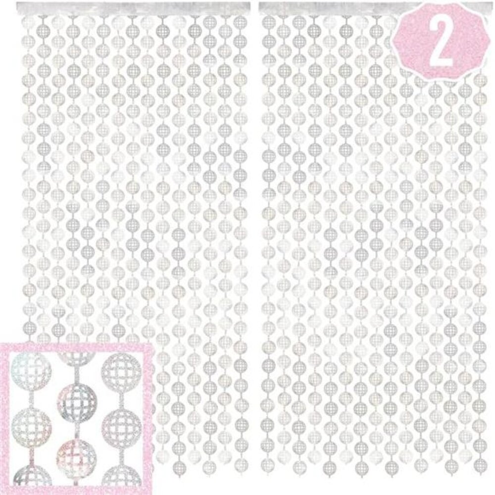 Disco ball foil curtain party backdrop bachelorette birthday wedding New Years E